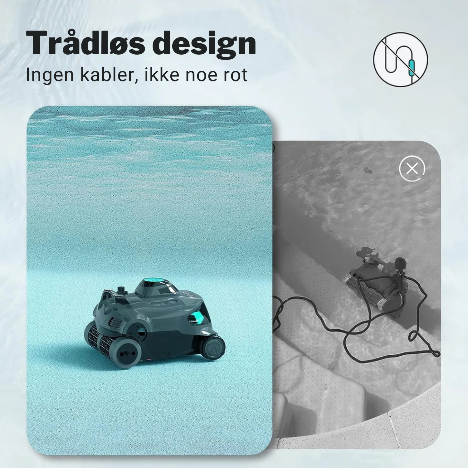 CrystalClear™ Trådløs Bassengrenser