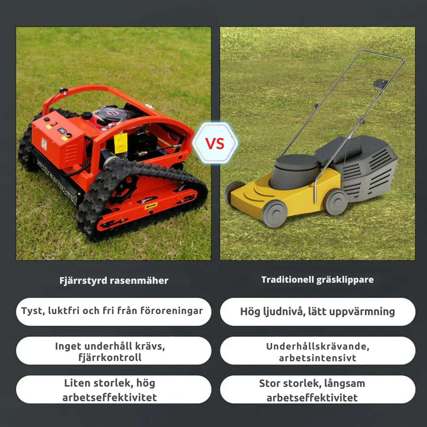 TerraCut™ Fjärrstyrd Gräsklippare