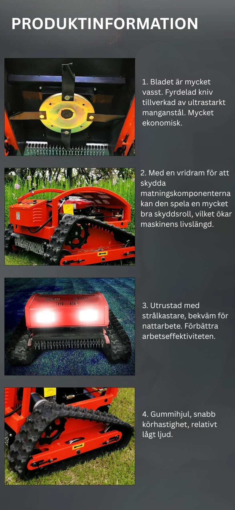 TerraCut™ Fjärrstyrd Gräsklippare